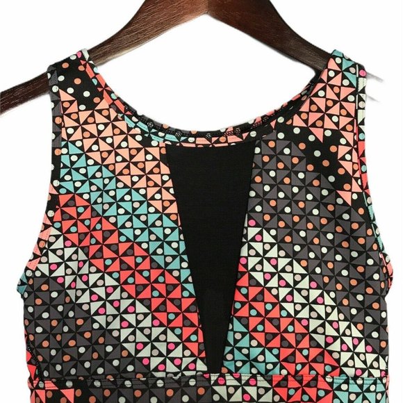 VSX Sport Victoria's Secret Women's Bra S/P Orange Blue Gray Black Mesh - Picture 2 of 6